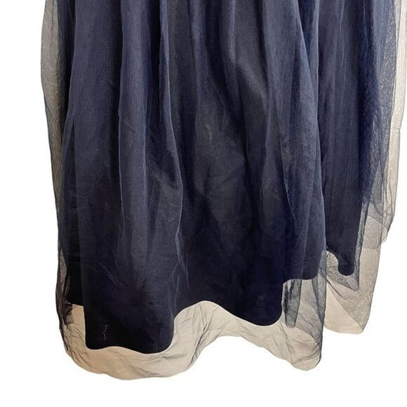 BLONDIE NITES Navy Sequin Strapless Whimsigoth Prom Homecoming Dress Babydoll 3 - Picture 7 of 16